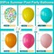 Tropical Balloon Arch Kit, Hot Pink Orange Yellow Green Teal Latex Confetti Balloons (12 Inch)
